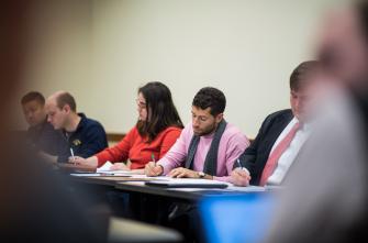 A photo of student veteran and Peer Advisor Steve Smith