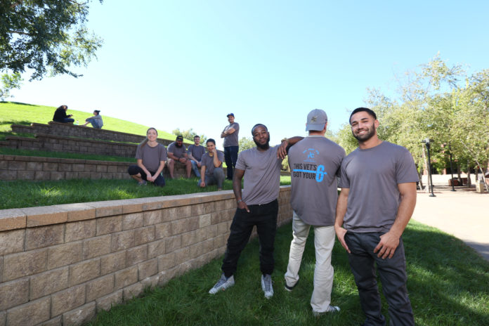 Picture of student veterans at Johnson County Community College