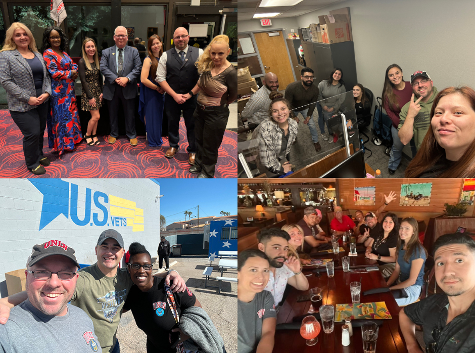 4 Images of the UNLV PAVE team in a collage